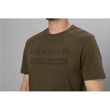 T-SHIRT DE HOMEM COM MANGAS CURTAS - VERDE HARKILA LOGO S/S