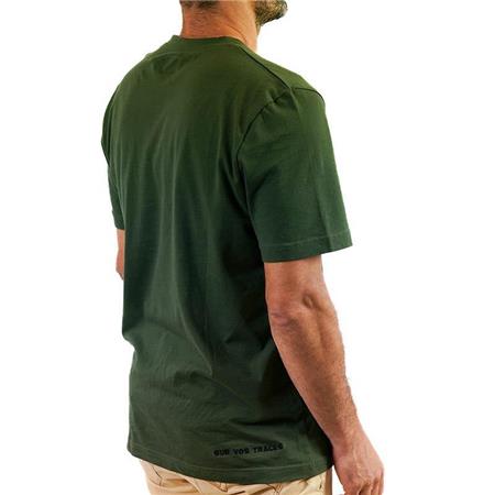 T-SHIRT JAGT KAN PERSONLIGGØRES SUR VOS TRACES - KAKI