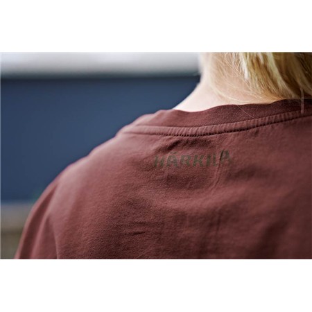 T-SHIRT ΚΟΝΤΟΜΆΝΙΚΟ ΓΥΝΑΙΚΕΊΟ HARKILA NATURE S/S W - ΣΟΚΟΛΑΤΊ