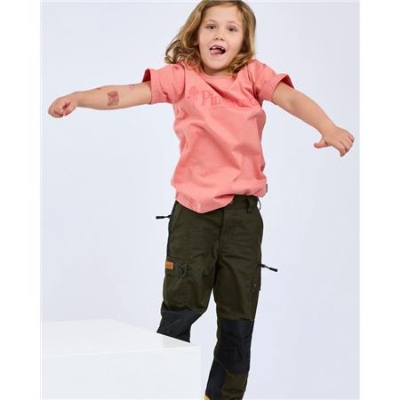 T-SHIRT ΚΟΝΤΟΜΆΝΙΚΟ JUNIOR PINEWOOD OUTDOOR LIFE K - LANTANA ΡΟΖ