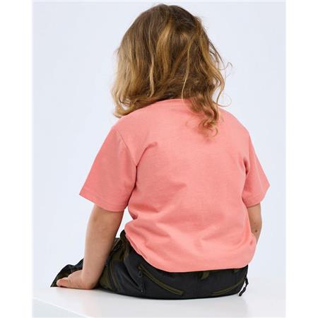 T-SHIRT ΚΟΝΤΟΜΆΝΙΚΟ JUNIOR PINEWOOD OUTDOOR LIFE K - LANTANA ΡΟΖ