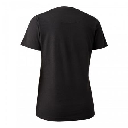 T-SHIRT KORTÆRMET DAME DEERHUNTER LADY LOGO - SORT