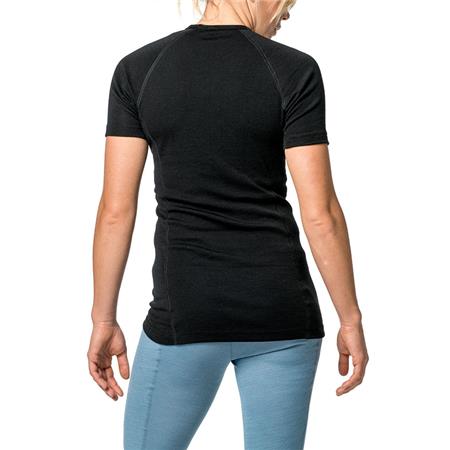 T-SHIRT KORTÆRMET UNISEX WOOLPOWER TEE LITE - SORT