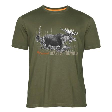 T-Shirt Kortärmad Herr Pinewood Moose - Grön