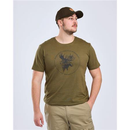 T-SHIRT KORTÄRMAD HERR PINEWOOD MOOSE - OLIV