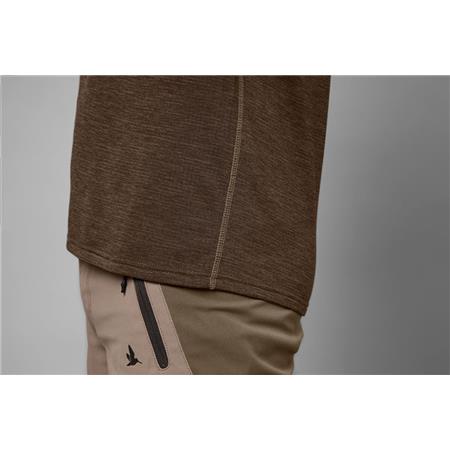 T-SHIRT KORTÄRMAD HERR SEELAND ACTIVE S/S - BRUN