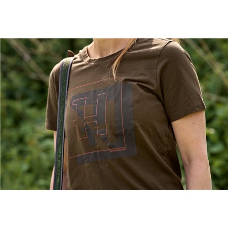 T-SHIRT KORTE MOUWEN DAMES HARKILA MC H-LOGO - WILGENGROEN