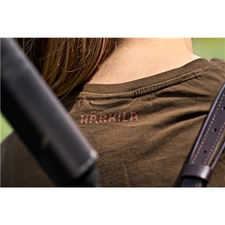 T-SHIRT KORTE MOUWEN DAMES HARKILA MC H-LOGO - WILGENGROEN