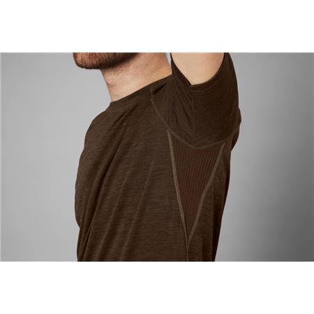 T-SHIRT KORTE MOUWEN HEREN SEELAND ACTIVE S/S - BRUIN