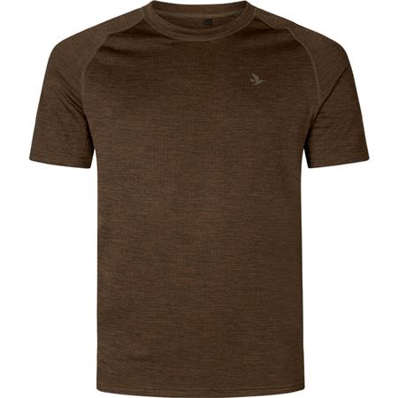 T-Shirt Korte Mouwen Heren Seeland Active S/S - Bruin