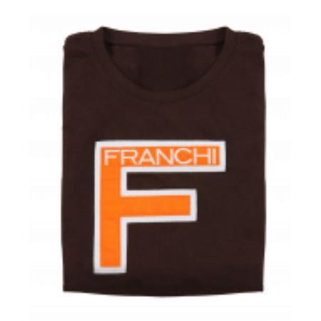 T-Shirt Korte Mouwen Mannen Franchi - Marron