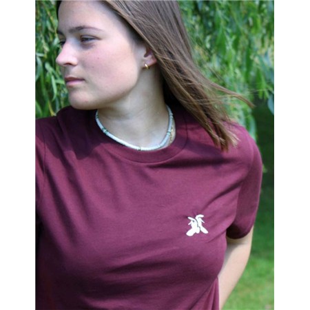 T-Shirt Korte Ærmer Dame Le Pairon Bécassier - Bordeaux