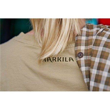 T-SHIRT KURZARM FÜR FRAUEN HARKILA STAG BADGE S/S W - SAND