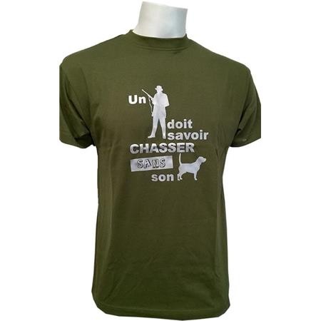 T-Shirt Kurzarm Herren Bartavel Ein Jäger - Khaki