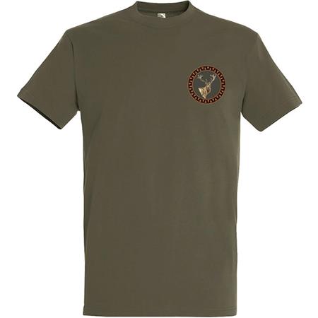 T-Shirt Kurzarm Herren Bartavel Kleiner Hirsch - Khaki
