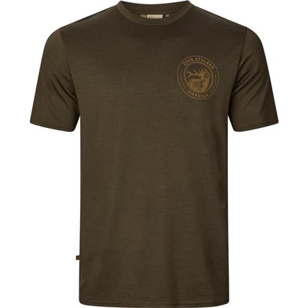 T-Shirt Kurzarm Herren Harkila Game S/S - Weidengrün Hirsch