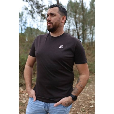 T-Shirt Kurzarm Herren Le Pairon Bécassier 2025 Logo Weiß - Schwarz