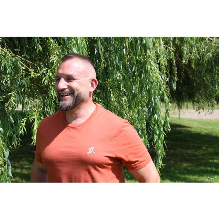 T-Shirt Kurzarm Herren Le Pairon Bécassier - Koralle