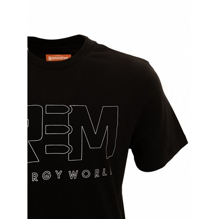 T-SHIRT KURZARM HERREN REMINGTON MOON - SCHWARZ