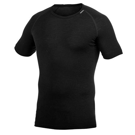 T-SHIRT KURZARM UNISEX WOOLPOWER TEE LITE - SCHWARZ