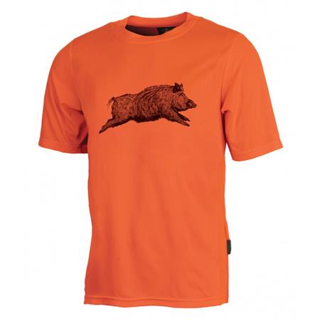 T-Shirt Kurze Ärmel Damen Treeland Wildschwein T009l - Orange