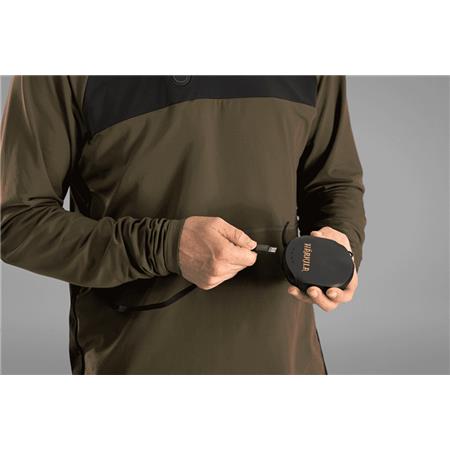 T-SHIRT LANGARM HERREN HARKILA HEAT L/S - GRÜN/SCHWARZ