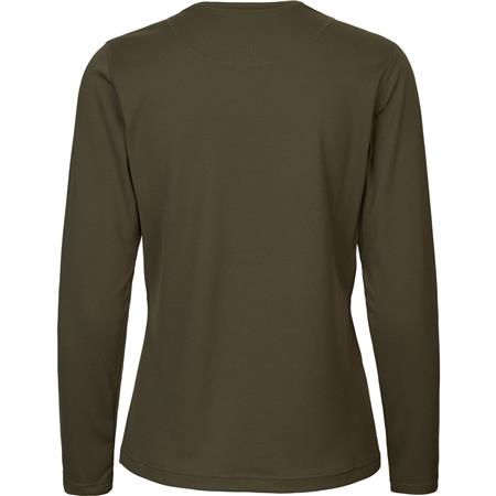 T-SHIRT LANGE MOUWEN VROUW HARKILA INSTINCT L/S W - WILLOW GREEN