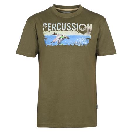T-Shirt Man - Kaki Eend Percussion - Kaki Canard