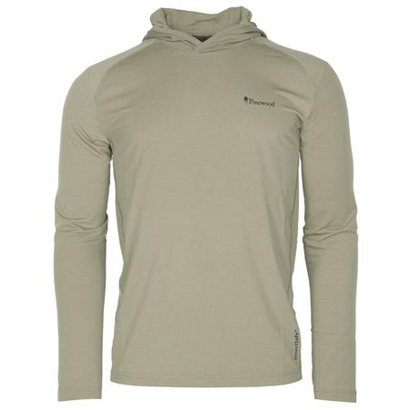 T-Shirt Manche Longue Homme Pinewood Insectsafe Function Hoodie - Kaki