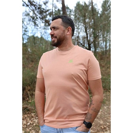T-Shirt Mangas Curtas Homem Le Pairon Bécassier 2025 Logo Maçã - Salmão