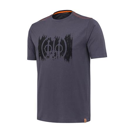 T-Shirt Mangas Curtas Masculino Beretta Trident - Ébano