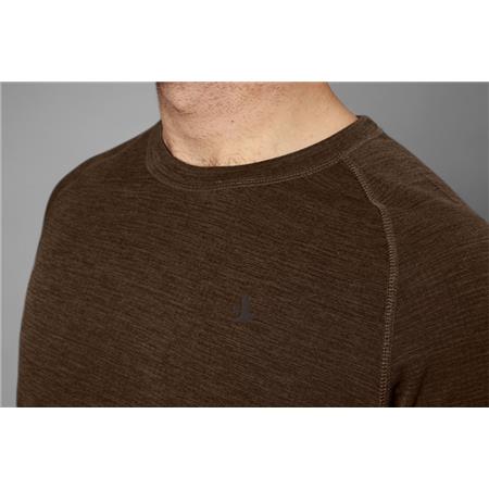 T-SHIRT MANICA CORTA UOMO SEELAND ACTIVE S/S - MARRONE