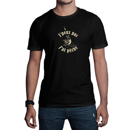 T-Shirt Maniche Corte Bambino Non Posso Ho Pesca - Nero Bartavel Tema Caccia No Puedo, Voy A Pescar - Negro Non Posso Ho Pescato - Nero