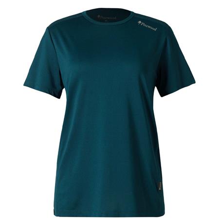 T-Shirt Maniche Corte Donna Pinewood Function - Teal Blue