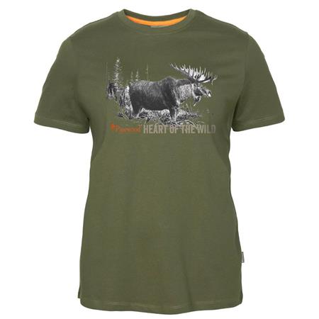 T-Shirt Maniche Corte Donna Pinewood Moose - Vert