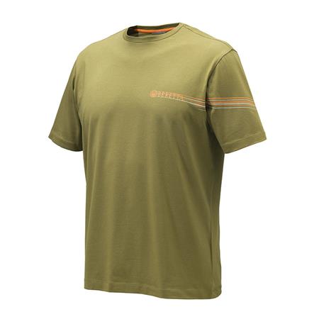 T-Shirt Maniche Corte Uomo Beretta Lines - Kaki