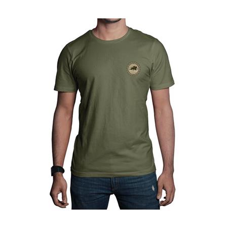 T-Shirt Maniche Corte Uomo - Cachi Bartavel Nature Solitaire - Kaki
