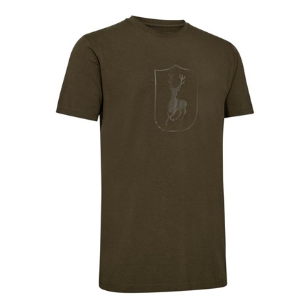 T-Shirt Maniche Corte Uomo Deerhunter Bamboo - Verde Scuro