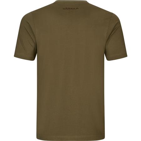 T-SHIRT MANICHE CORTE UOMO HARKILA H-LOGO S/S - DARK OLIVE