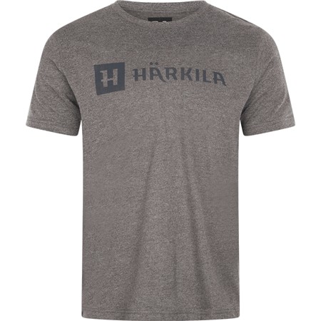 T-Shirt Maniche Corte Uomo Harkila Mc Identity - Marrone Melange