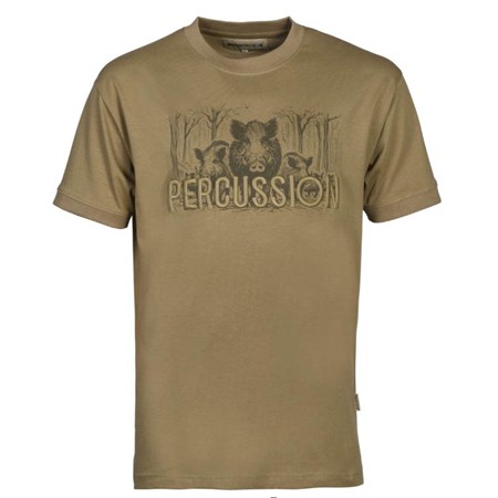 T-Shirt Maniche Corte Uomo Percussion Compagnie - Beige