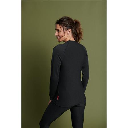 T-SHIRT MANICHE LUNGHE DONNA DAMART T-SHIRT THERMOLACTYL COMFORT 3 GIROCOLLO - NEGRO - NERO