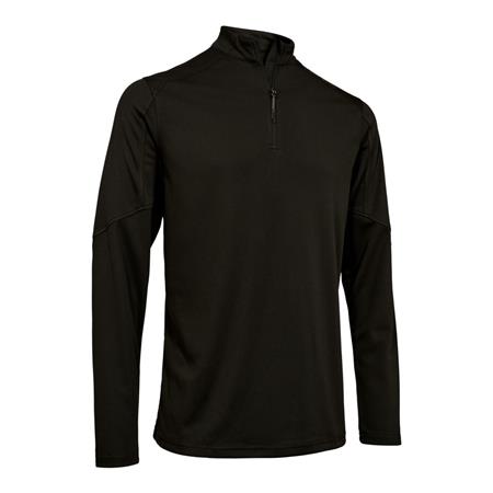 T-Shirt Maniche Lunghe Uomo Deerhunter Climate Demi-Zippé - Forest Green