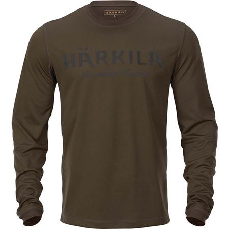 T-Shirt Maniche Lunghe Uomo Harkila Mountain Hunter Ls - Verde/Marrone