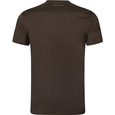 T-SHIRT MED KORTE ÆRMER, HERRE HARKILA BASE ALL SEASON - BRUN