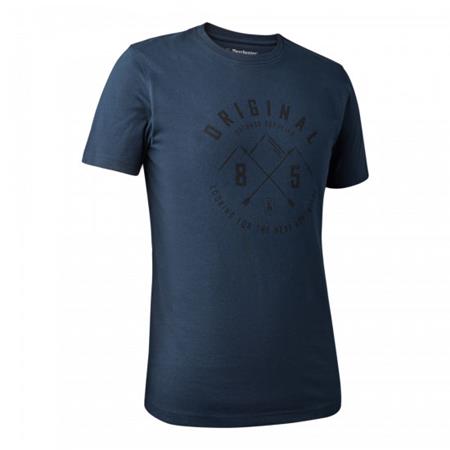 T-Shirt Med Korte Ærmer Til Herre Deerhunter Nolan - Marineblå