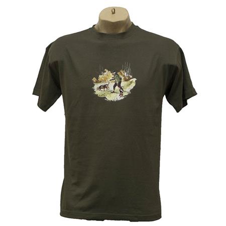 T-Shirt Med Korte Ærmer Til Mænd Bartavel Humour - Grøn
