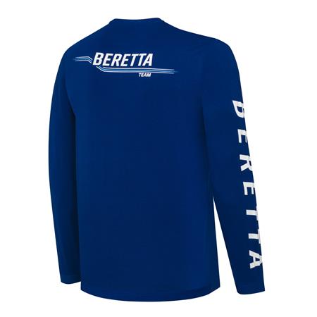 T-SHIRT MED LANGE ÆRMER TIL MÆND BERETTA TEAM LS - BELLWETHER BLÅ