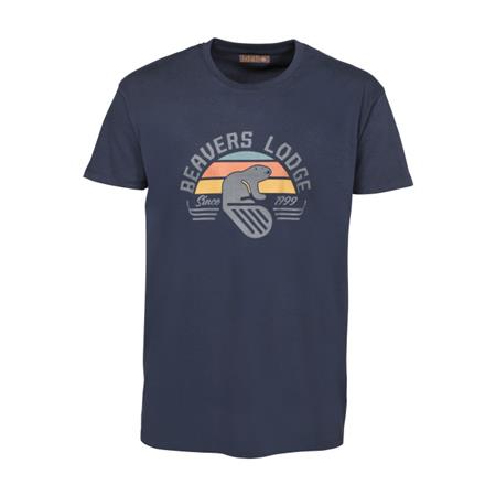 T-Shirt Męski Idaho Castor - Granatowy