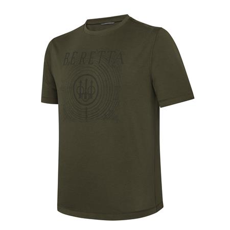 T-Shirt Męski Z Krótkim Rękawem Beretta Fir - Ciemna Oliwka